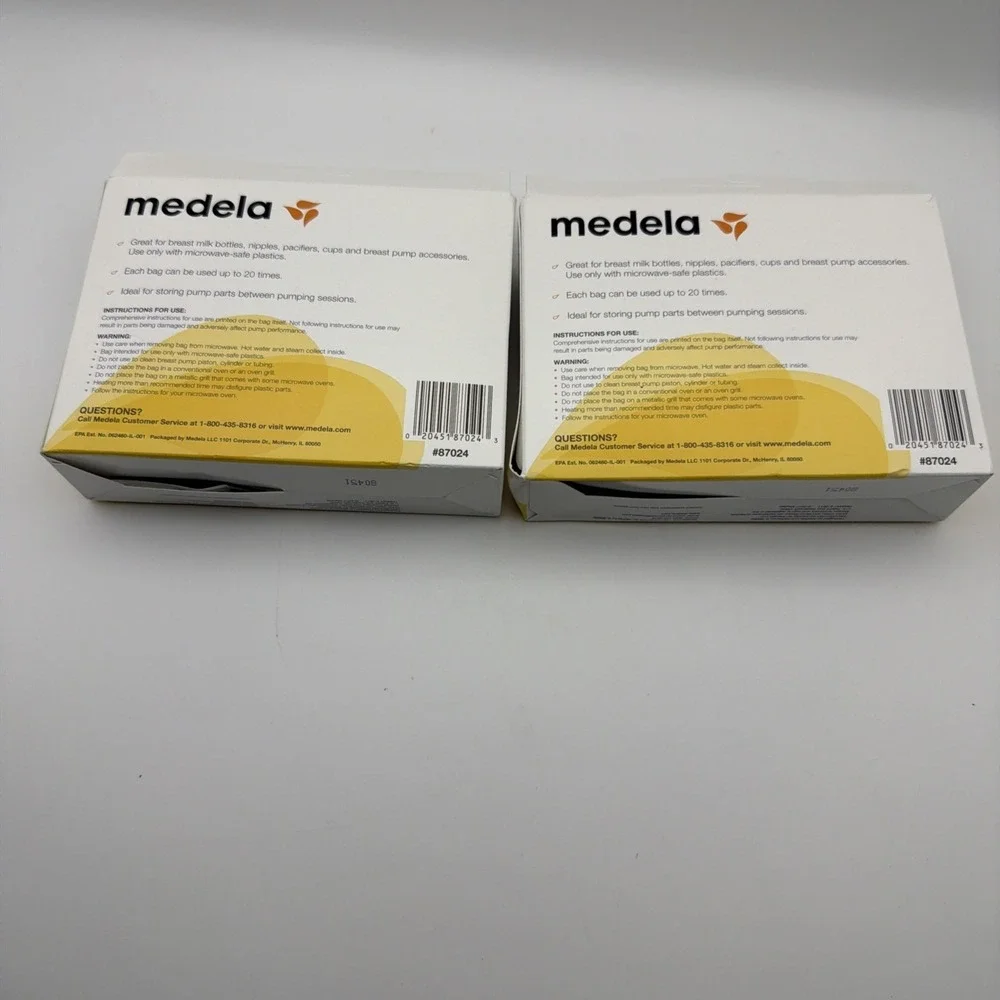 MEDELA 2 BOXES X 5 BAGS (10 TOTAL) QUICK CLEAN MICRO STEAM BAGS new‎ Baby Clean